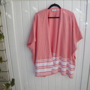 Denim & Co. Poncho Active Knit Peach XS /S